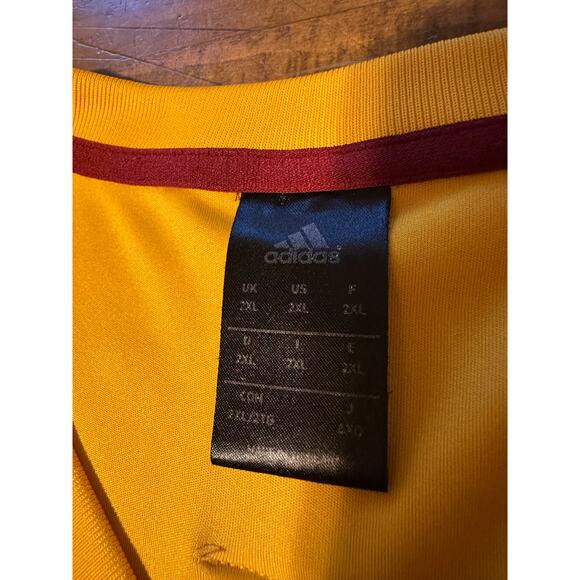 Adidas Cleveland Cavaliers NBA Warm Up Shooting Shirt 2XL Wine Gold Long Sleeve - Picture 5 of 10